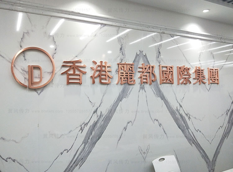 香港丽都国际集团文化墙设计安装